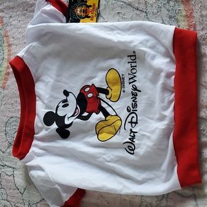 Disney large dog teeshirt white Walt Disney world